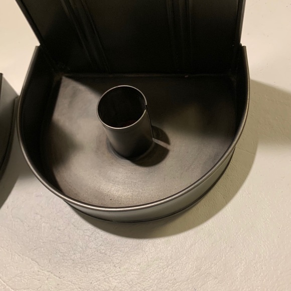 #SOLD# SCONCES Antique Handmade Crimped Metal - Picture 4 of 9